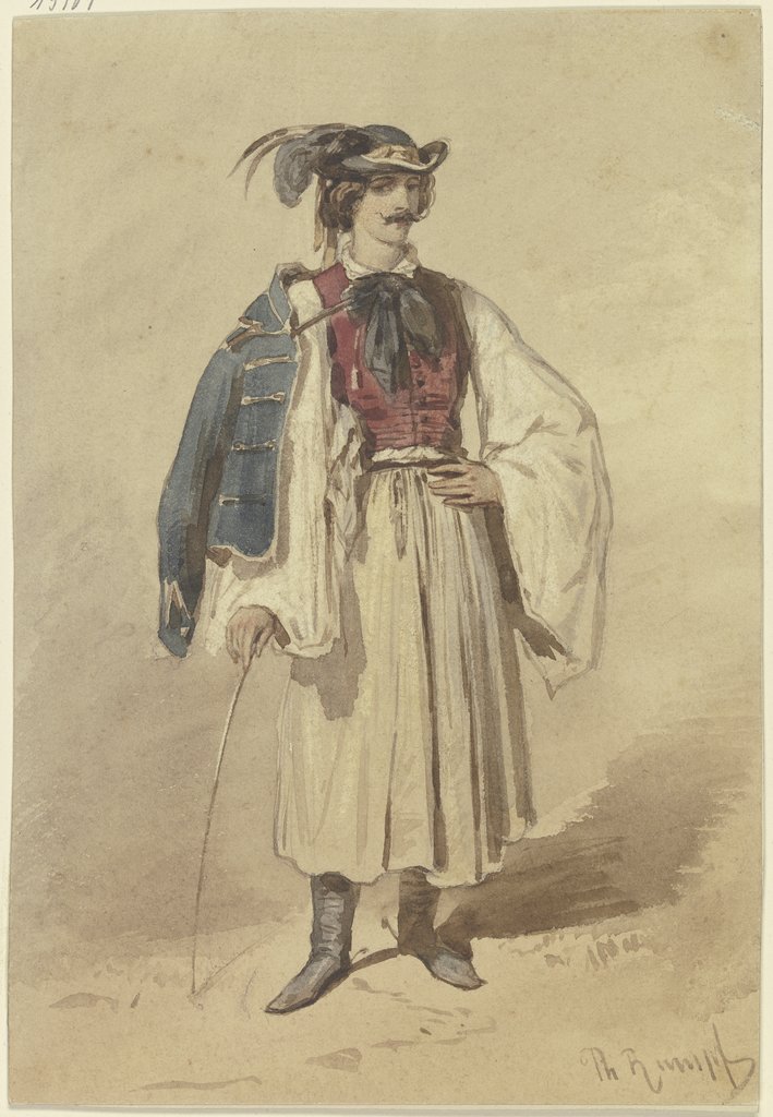 Serbe in Nationaltracht, Philipp Rumpf