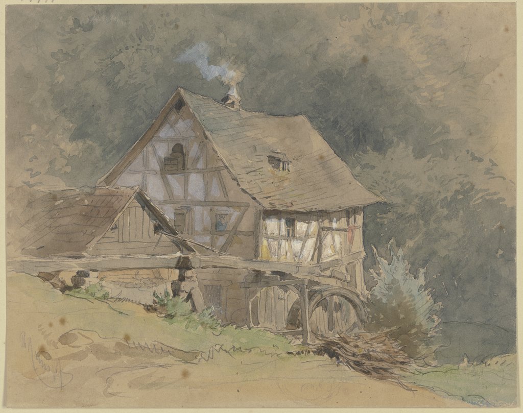 Wassermühle aus Fachwerk, Philipp Rumpf