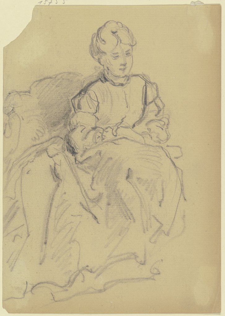 Woman in armchair, Philipp Rumpf