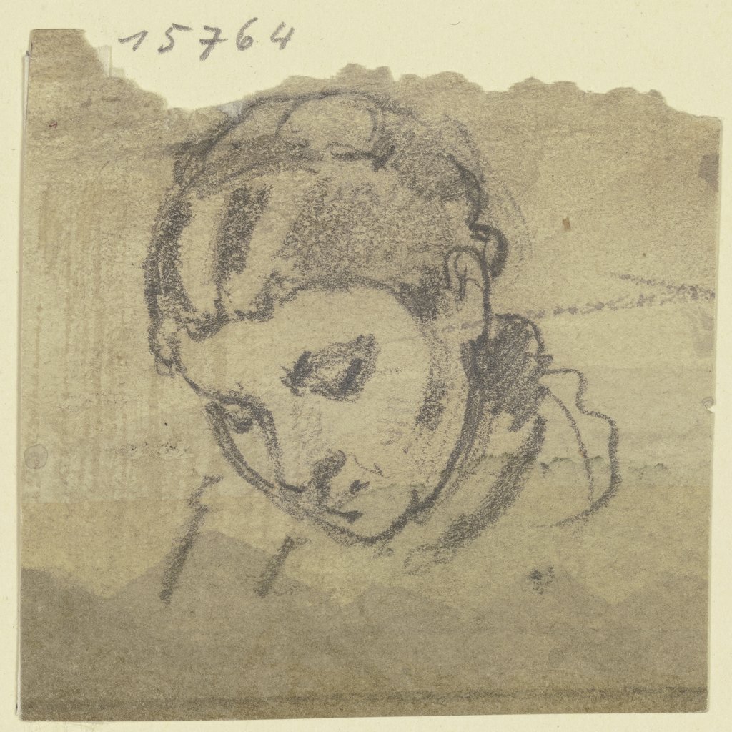 Inclined woman's head, Philipp Rumpf