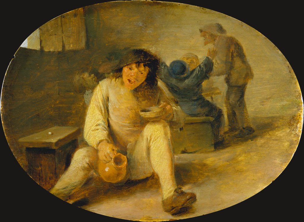 Ein betrunkener Bauer, Adriaen Brouwer