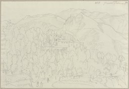 Das Kapuzinerkloster bei Subiaco (?), Johann Anton Ramboux