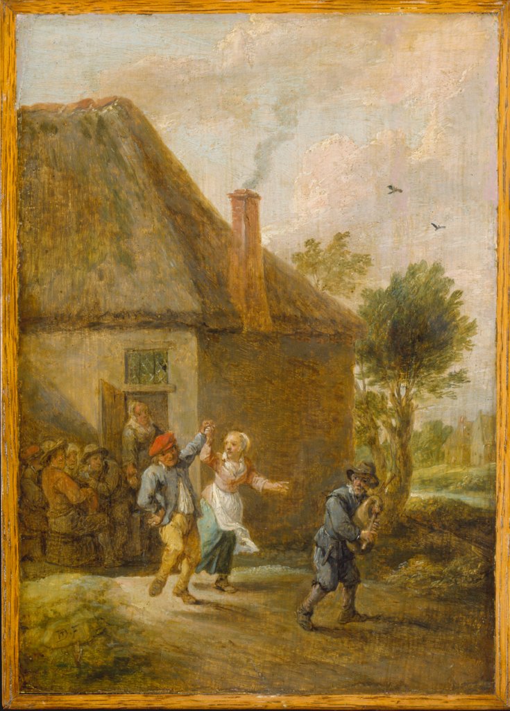 Peasants Dancing in Front of an Inn, David Teniers the Younger