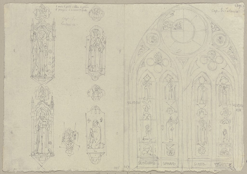 Nach den Fenstern der Kapelle des heiligen Ludwigs in San Francesco in Assisi, Johann Anton Ramboux