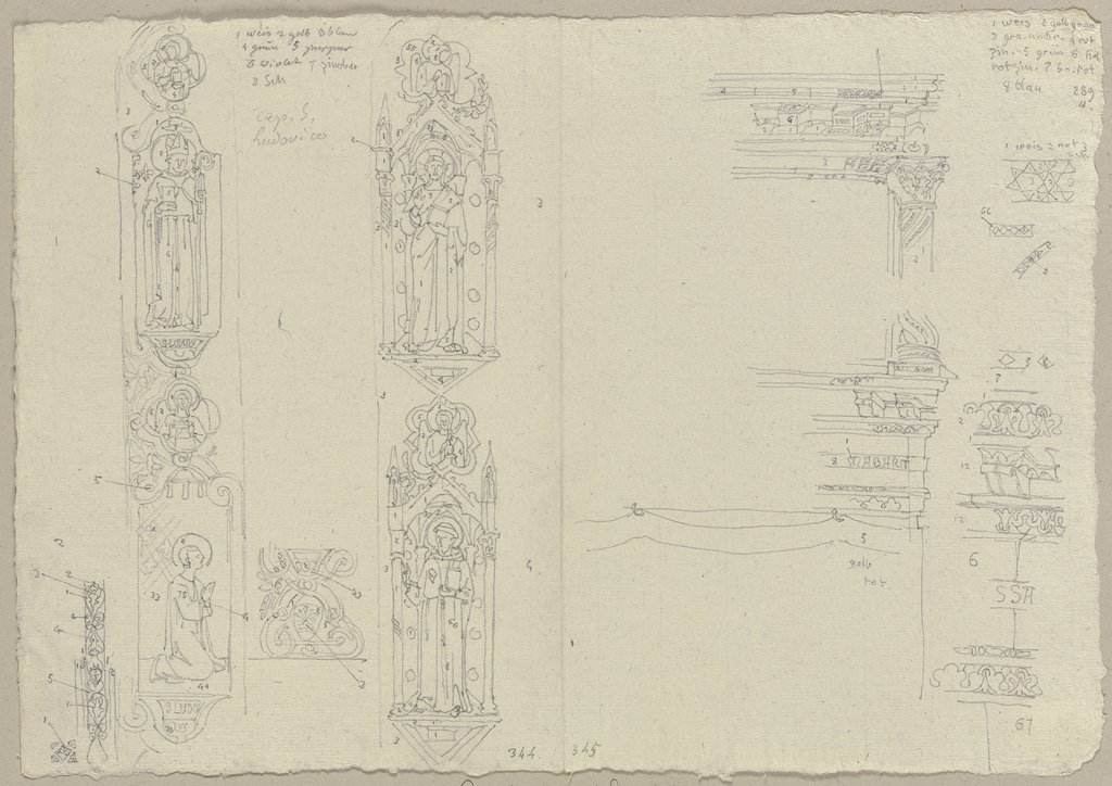 Nach den Fenstern der Kapelle des heiligen Ludwigs in San Francesco in Assisi, Johann Anton Ramboux