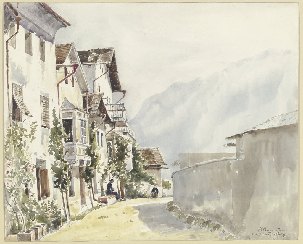 Straße in Mühlbach, Ernst Morgenstern