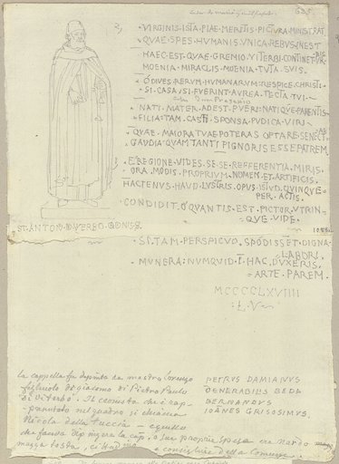 Fresko in einer Kapelle namens Madonna della Verità außerhalb von Viterbo, Johann Anton Ramboux, nach Lorenzo Monaco