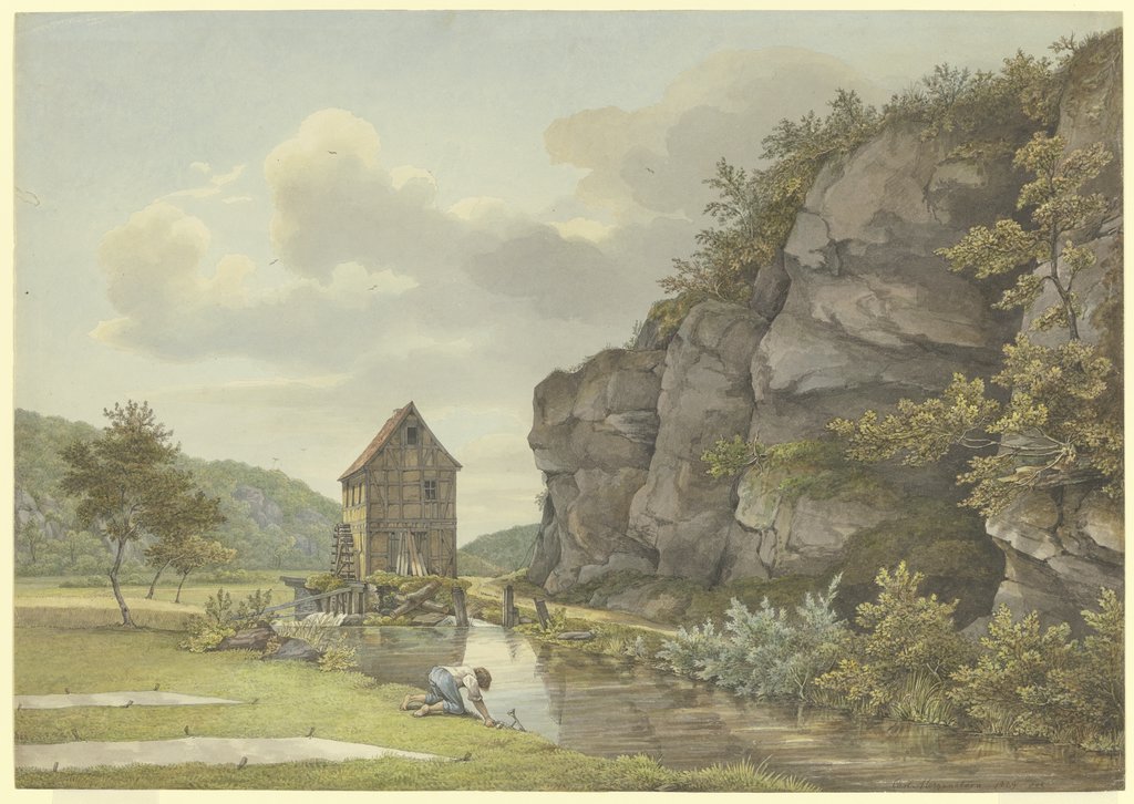 Schneidemühle bei Eppstein (Lorsbacher Tal), Carl Morgenstern