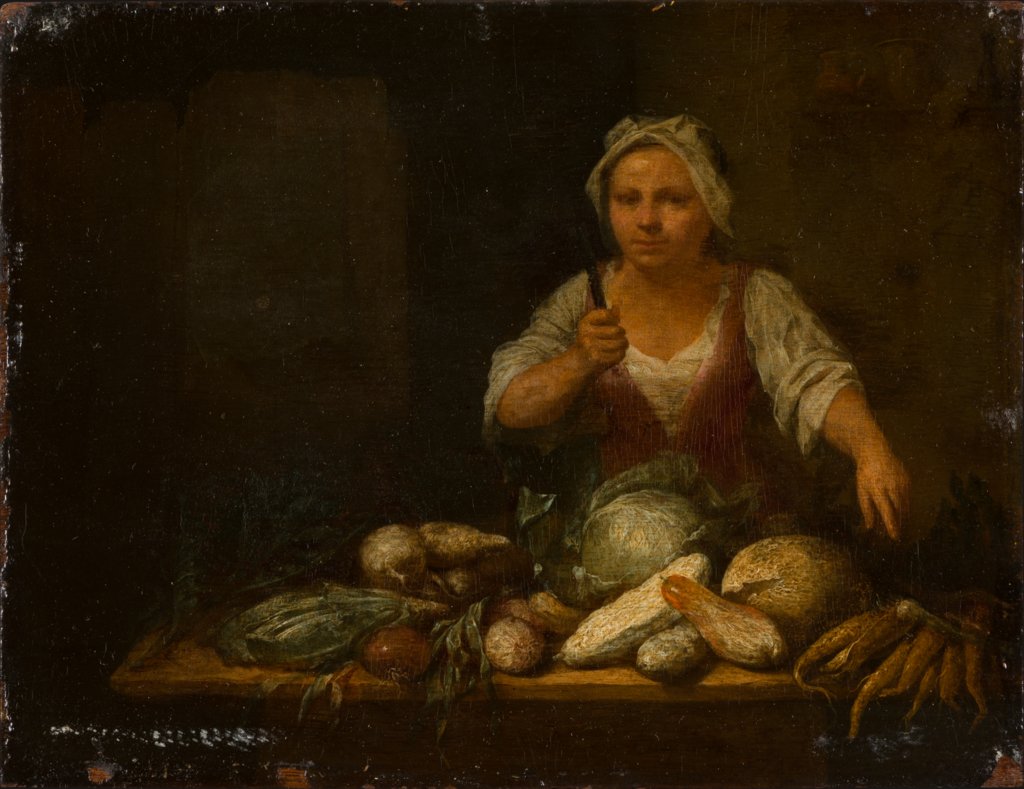 Cook Cleaning Vegetables, Nicolas van Haeften