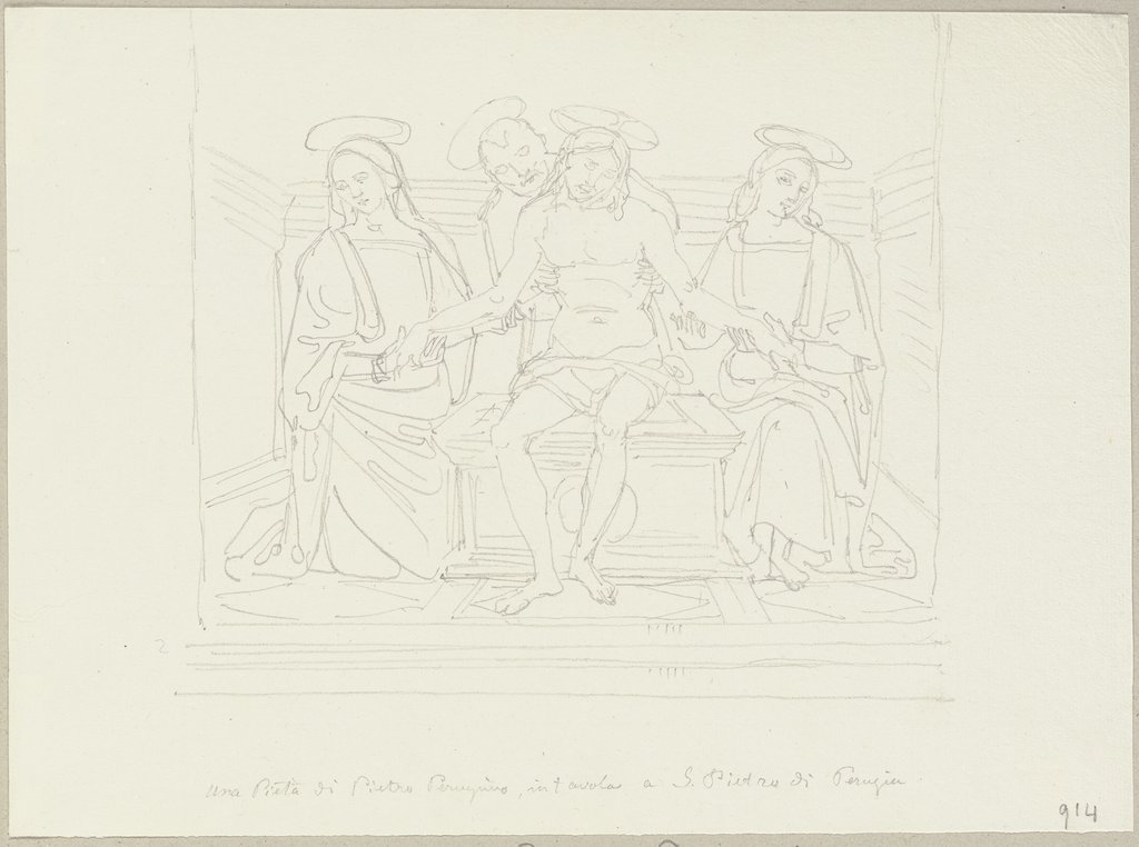 Tafel in S. Pietro zu Perugia, Johann Anton Ramboux, after Pietro Perugino