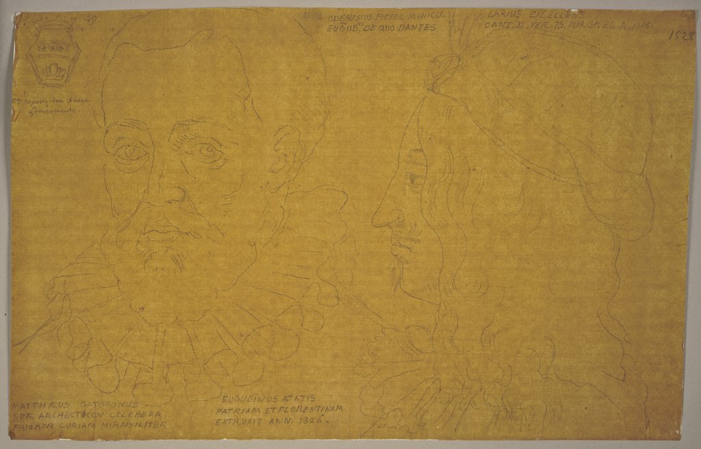 Heads of two men, Johann Anton Ramboux