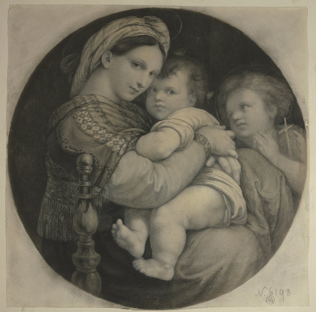 Raffaels „Madonna della Sedia“, Eugen Eduard Schäffer, nach Raffael