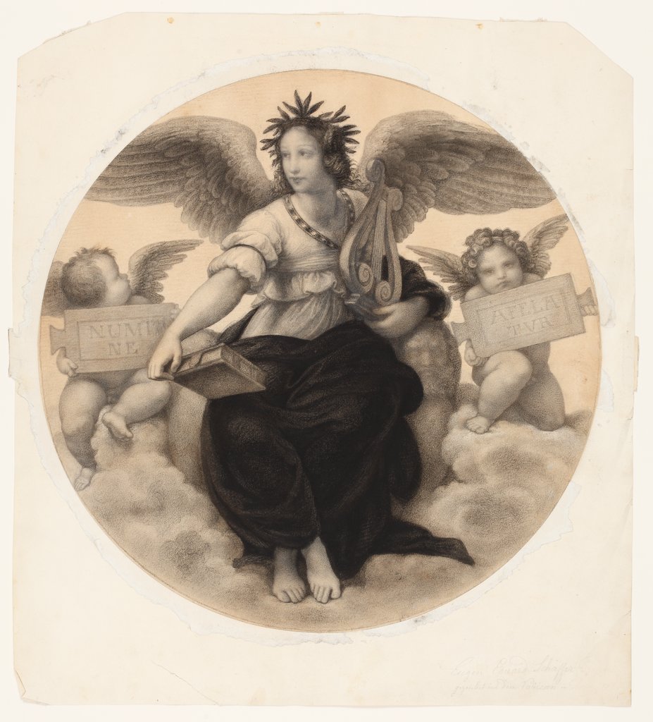 Raffaels „Allegorie der Poesie“, Eugen Eduard Schäffer, after Raphael