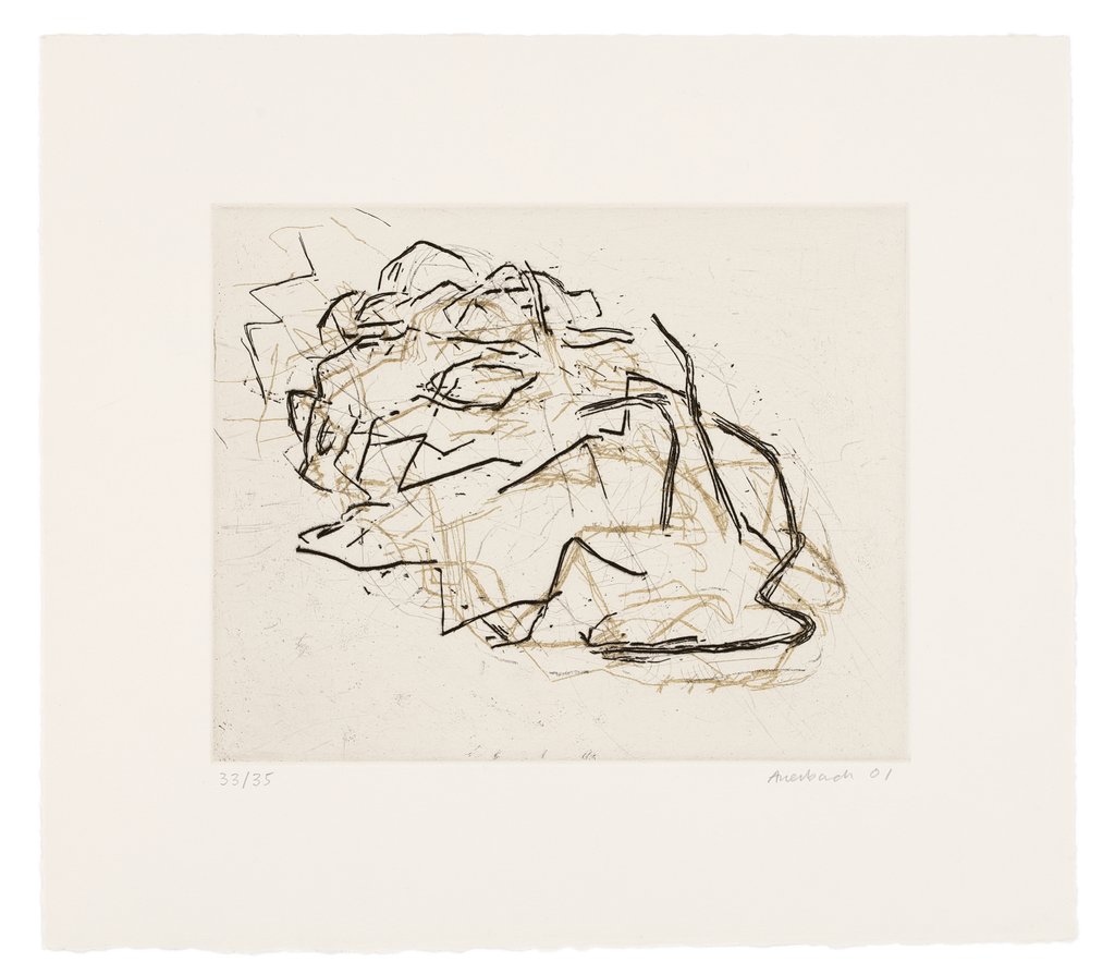 Julia Asleep, Frank Auerbach