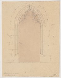 Chorportal der Stadtkirche Unserer Lieben Frau (?) in Friedberg, Friedrich Wilhelm Ludwig