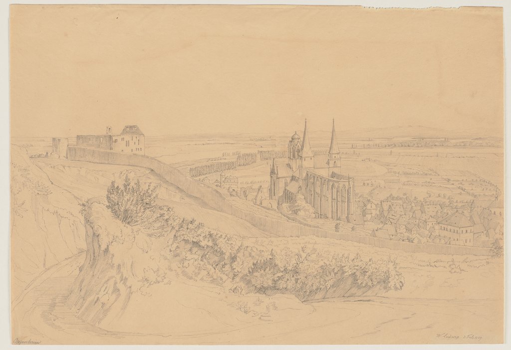 Blick auf Oppenheim, Friedrich Wilhelm Ludwig