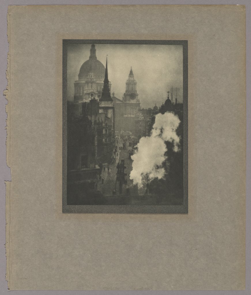 Blick von Ludgate Circus nach der Kathedrale St. Paul's, Alvin Langdon Coburn