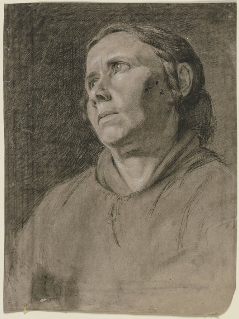 Head of a woman to the left, Victor Müller