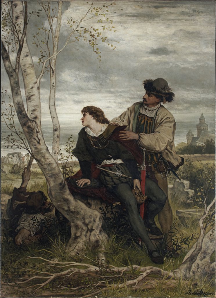 Hamlet and Horatio in the Churchyard, Victor Müller