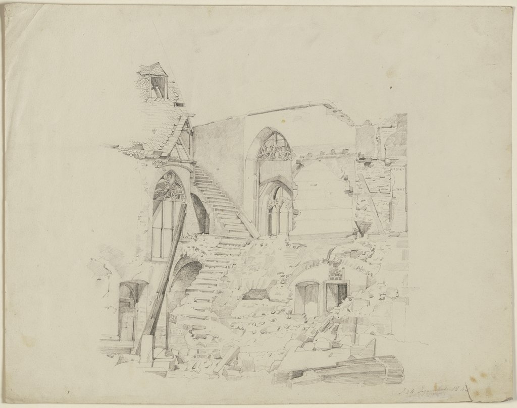 Inneres einer Ruine, Victor Müller