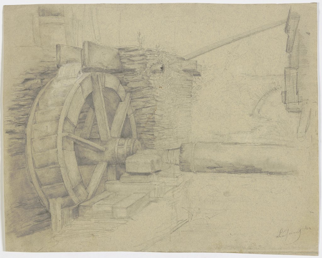 Water mill wheel, Victor Müller