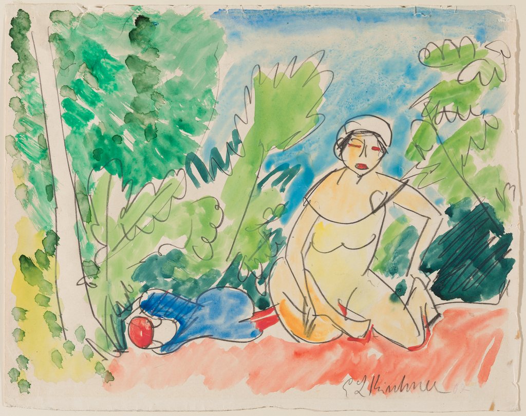 Badende am See, Ernst Ludwig Kirchner