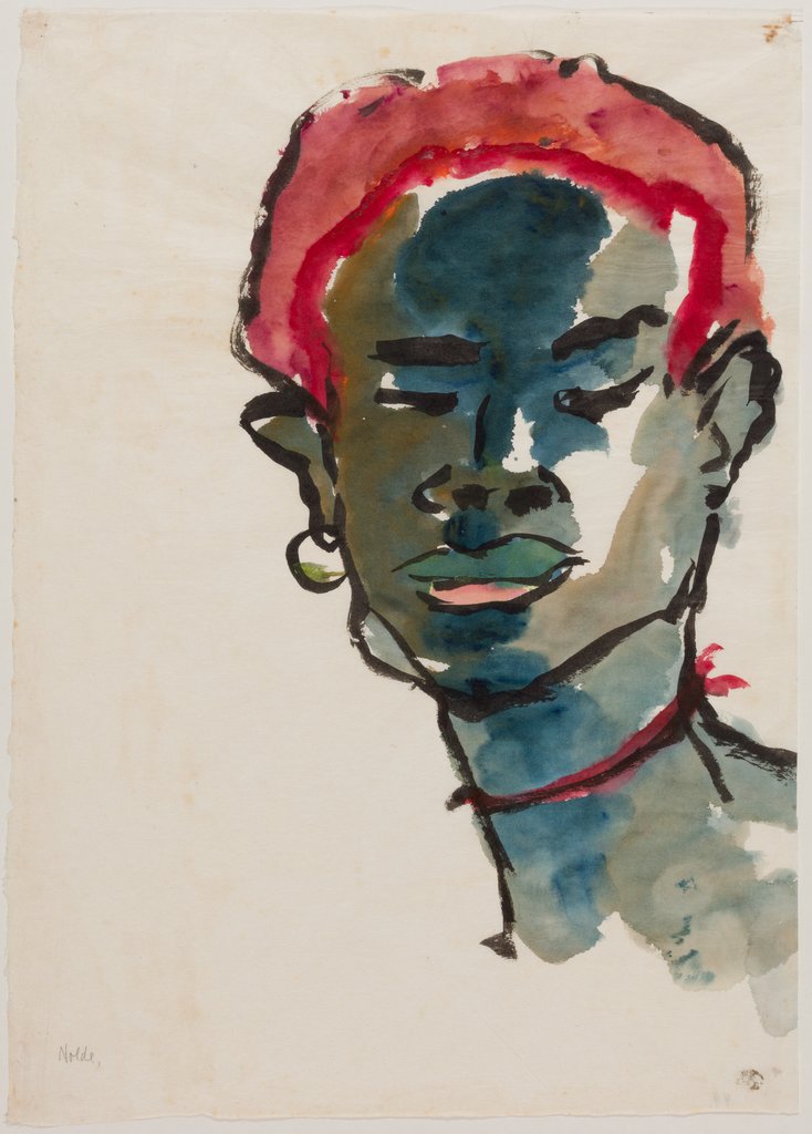 Kopf Südseeinsulaner, Emil Nolde