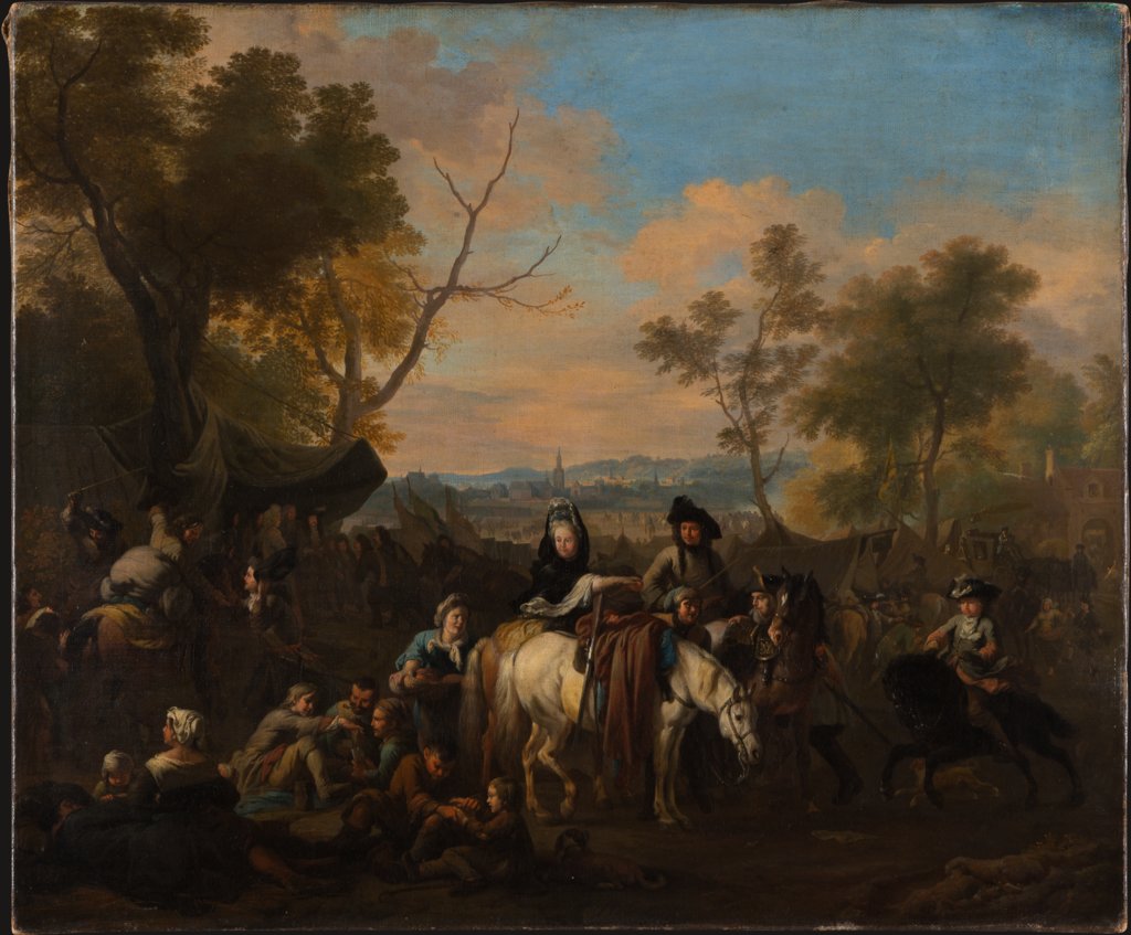 Visit to a Camp, Jan van Huchtenburgh