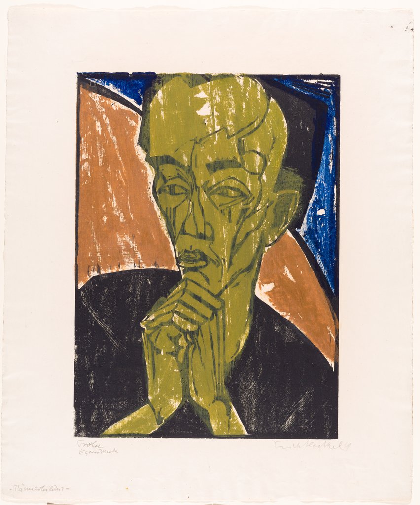 Männerbildnis, Erich Heckel