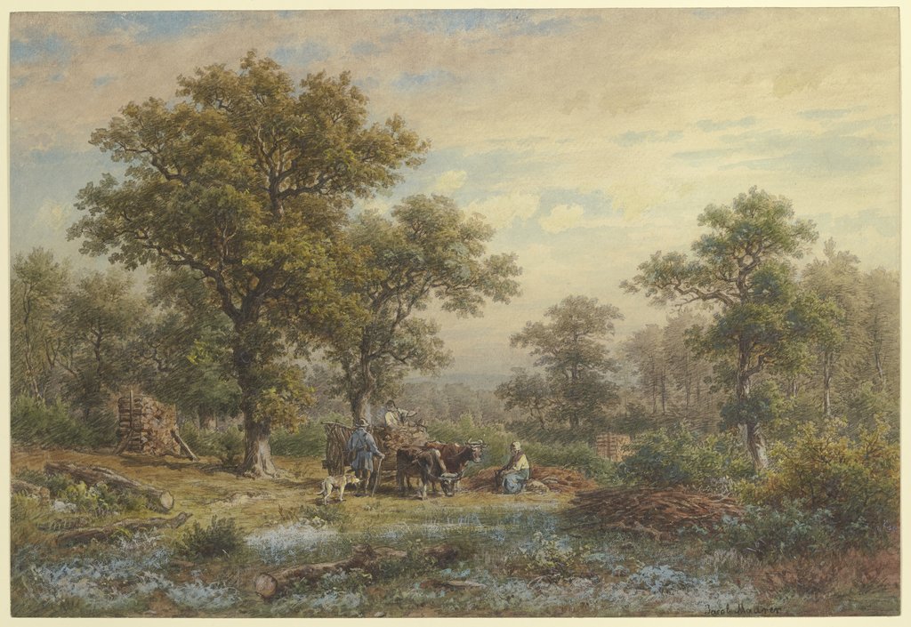 Clearing in the oak forest, Jakob Maurer