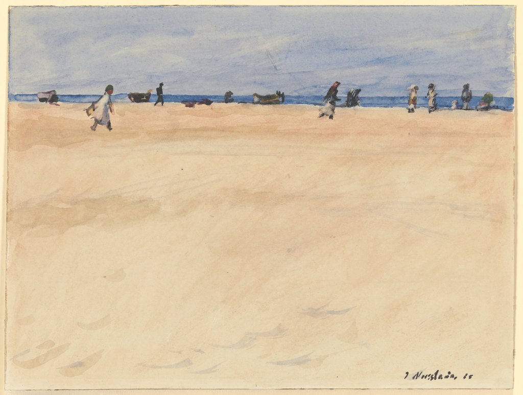 On the Beach at Port Said, Jakob Nussbaum