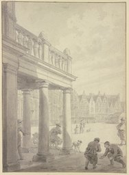 The market of Haarlem, Job Andriaensz. Berckheyde