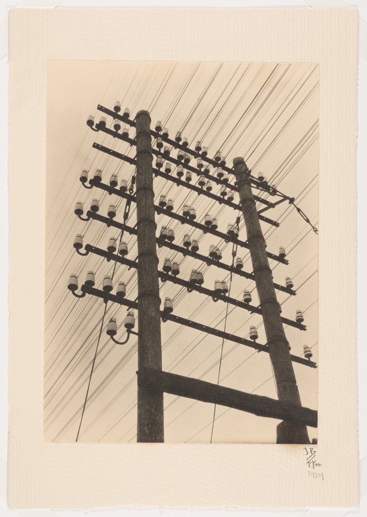 Telephone Poles Blow in the Wind Outside the Window, Ilse Bing