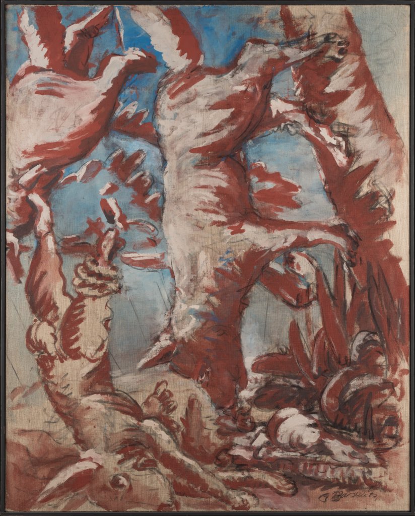 Hund und Hase abwärts, Georg Baselitz