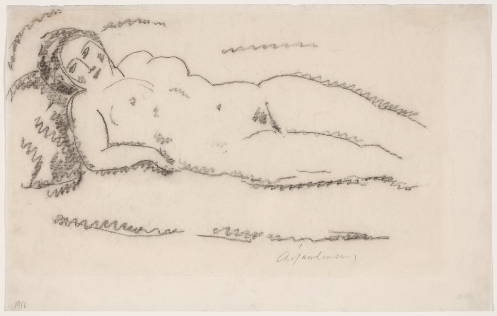 Reclining nude, Alexej von Jawlensky