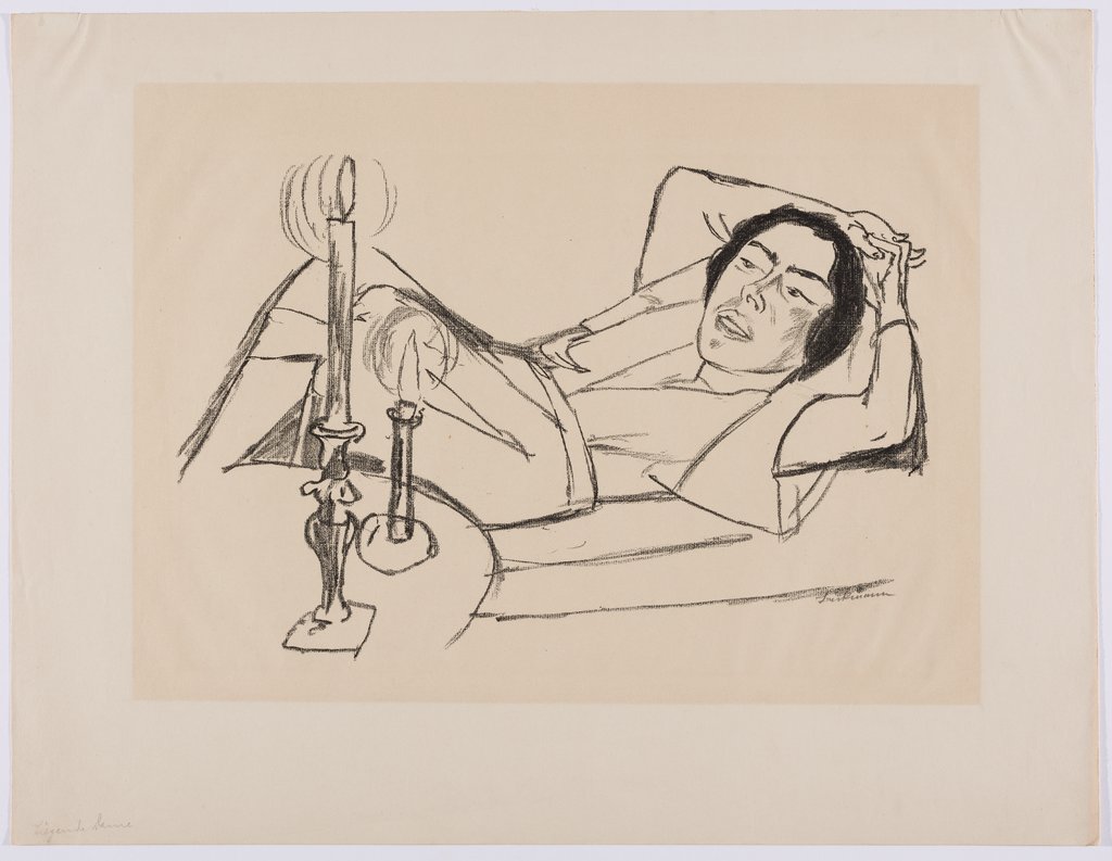 Reclining Woman (Portrait of Johanna Loeb), Max Beckmann