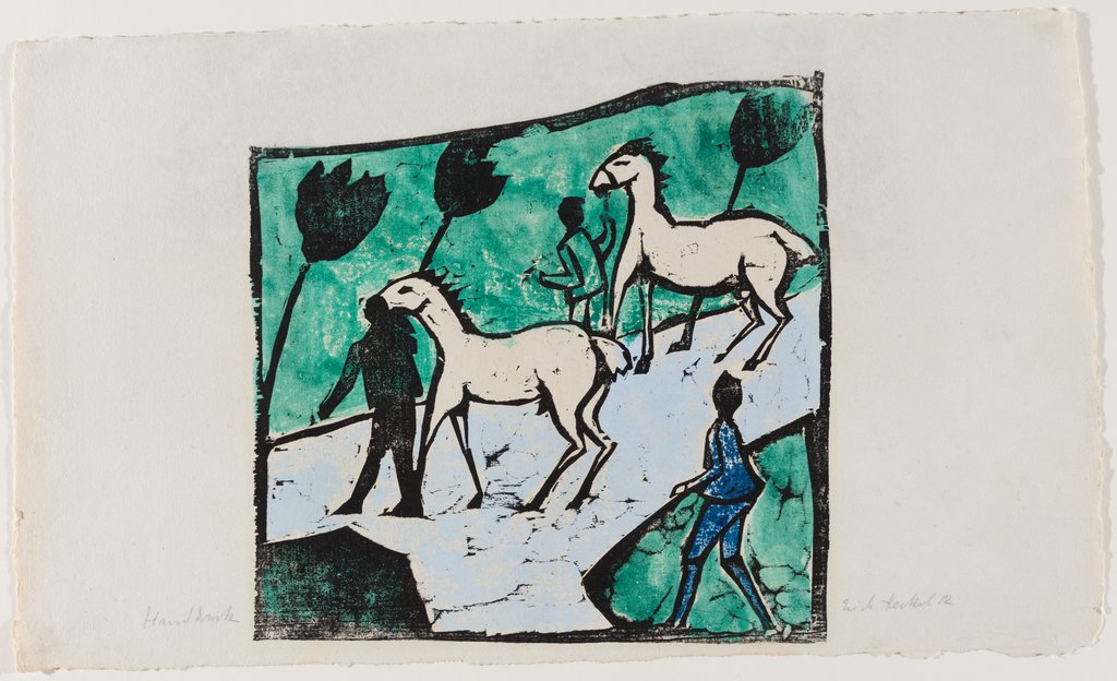 White Horses (Horses in a Storm), Erich Heckel