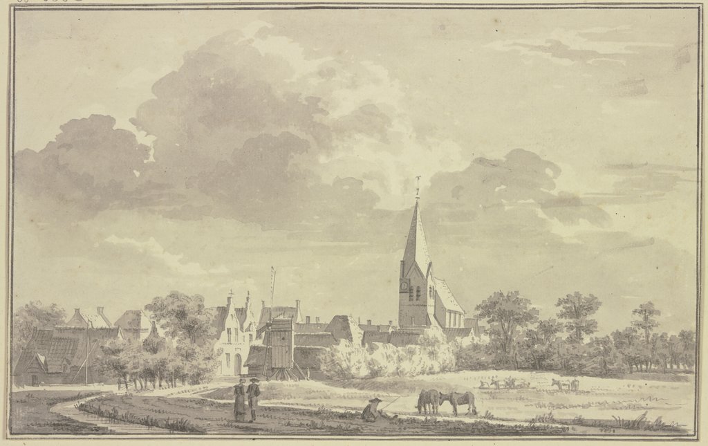 View of Aldeboarn, Jan de Beijer