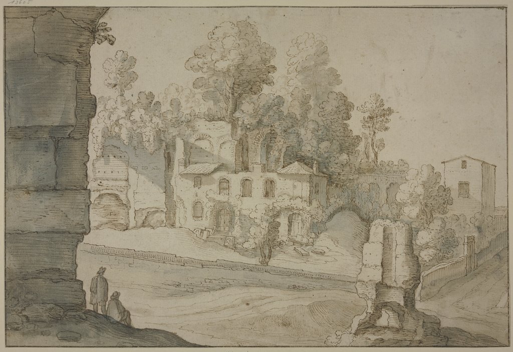 Landscape with ruins, Paul Bril;   ?