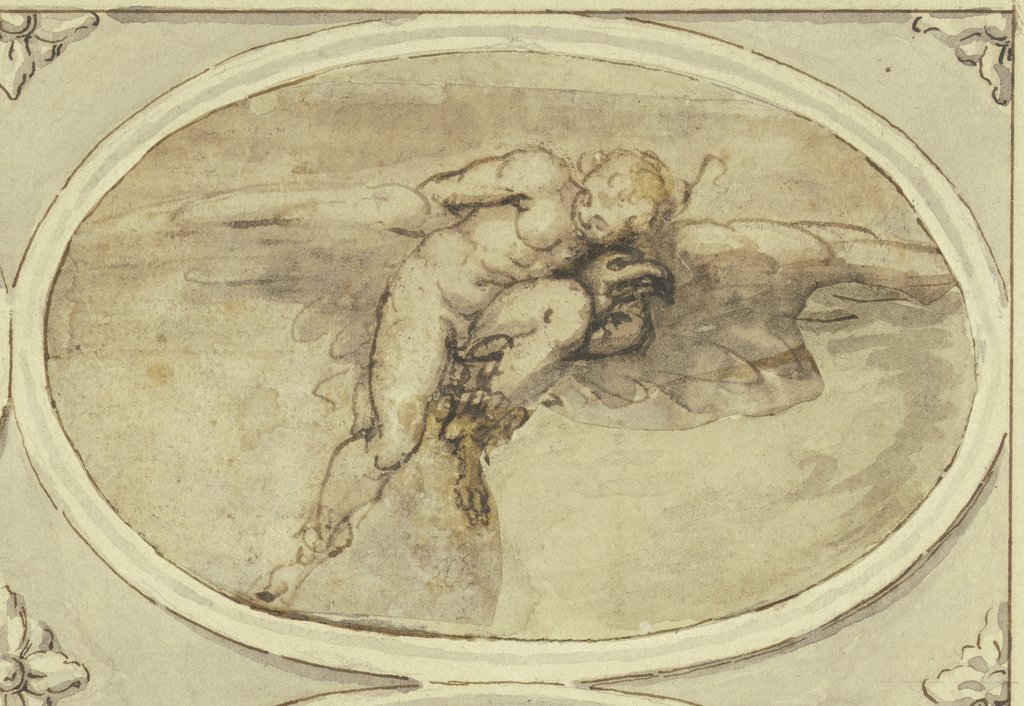 The abduction of Ganymede, Cherubino Alberti;   ?