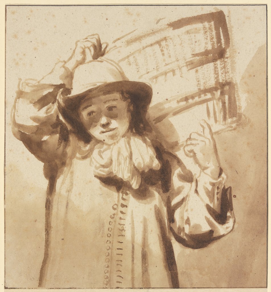 Boy carrying a basket, Gerbrand van den Eeckhout