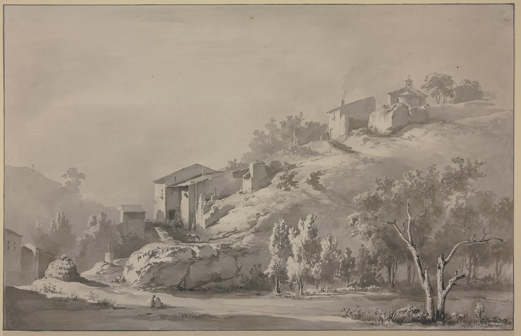 Landscape with a Chapel and Houses on a Mountainside, Jean-Jacques de Boissieu