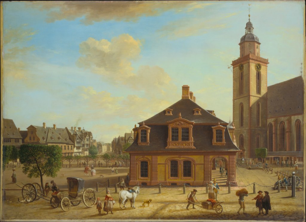 Der Rossmarkt in Frankfurt, Christian Georg Schütz d. Ä.