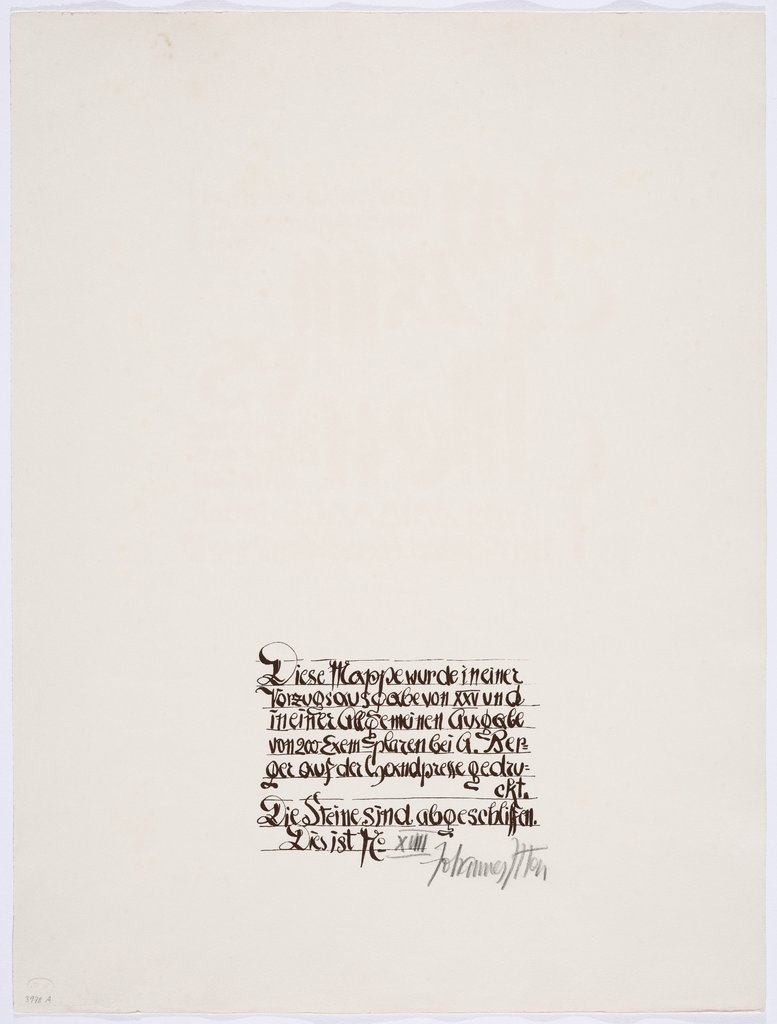 Colophon, Johannes Itten