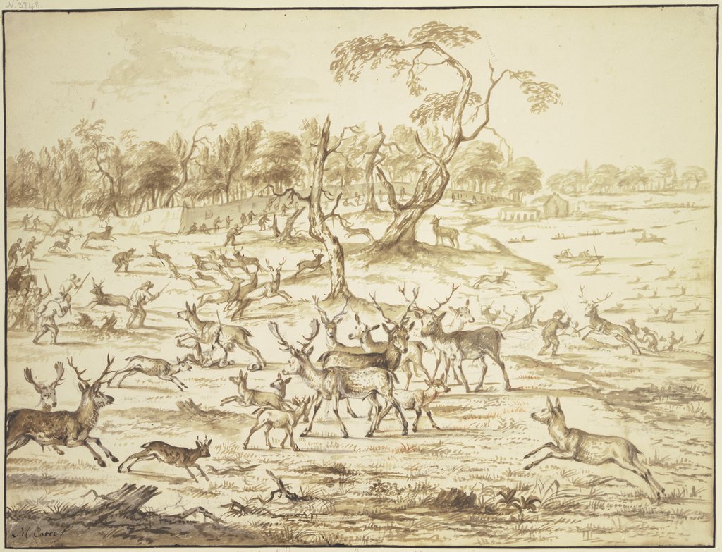 Large drift hunting party, Michiel Carrée