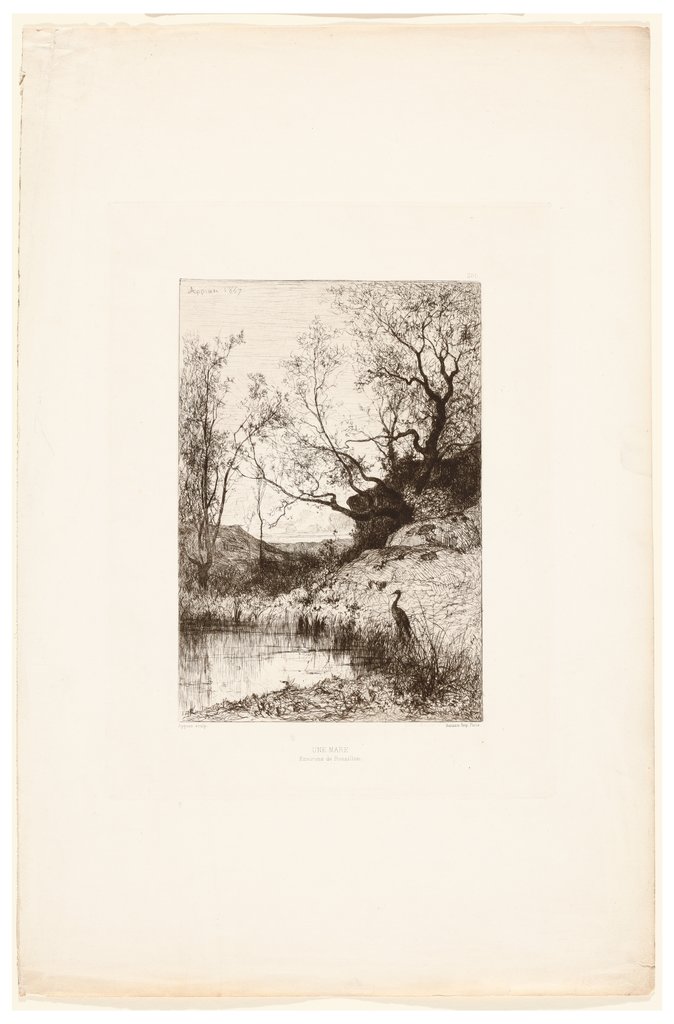 Une mare. Environs de Rossillon, Jacques Barthélemy Appian