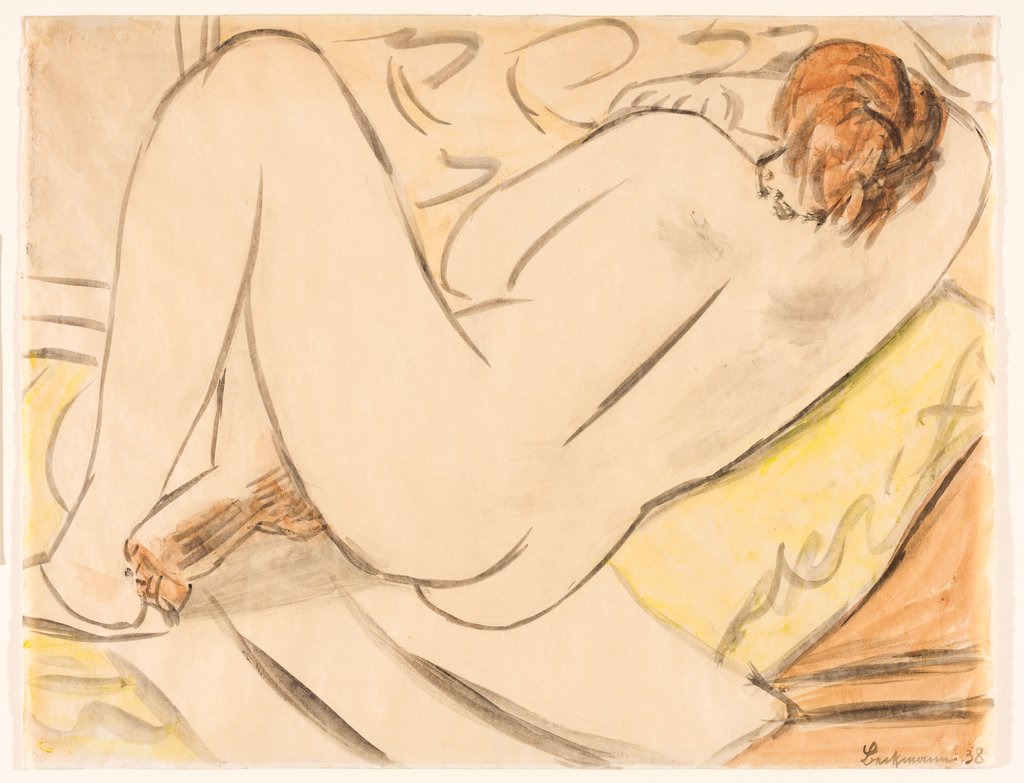 Sleeping Nude, Max Beckmann