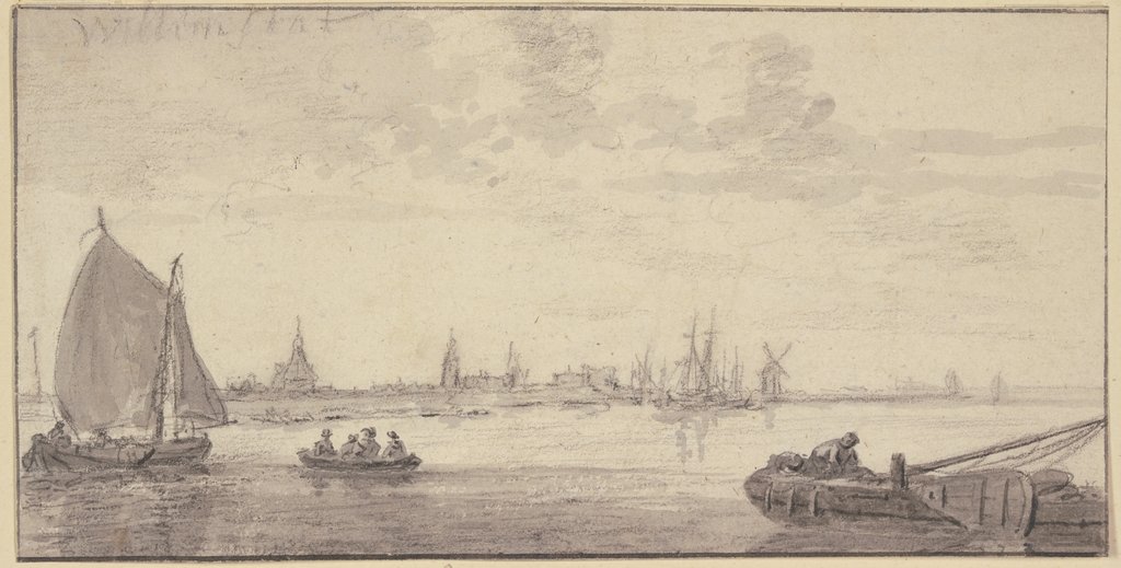 Ansicht von Willemstad, Gemeinde Moerdijk, Aelbert Cuyp