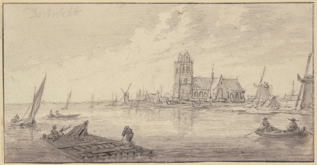 Flößer vor Dordrecht, Aelbert Cuyp