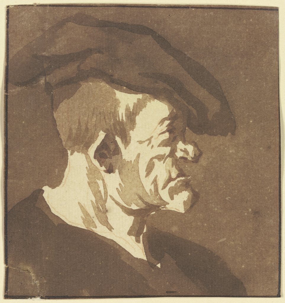 Hideous head, Cornelis Dusart